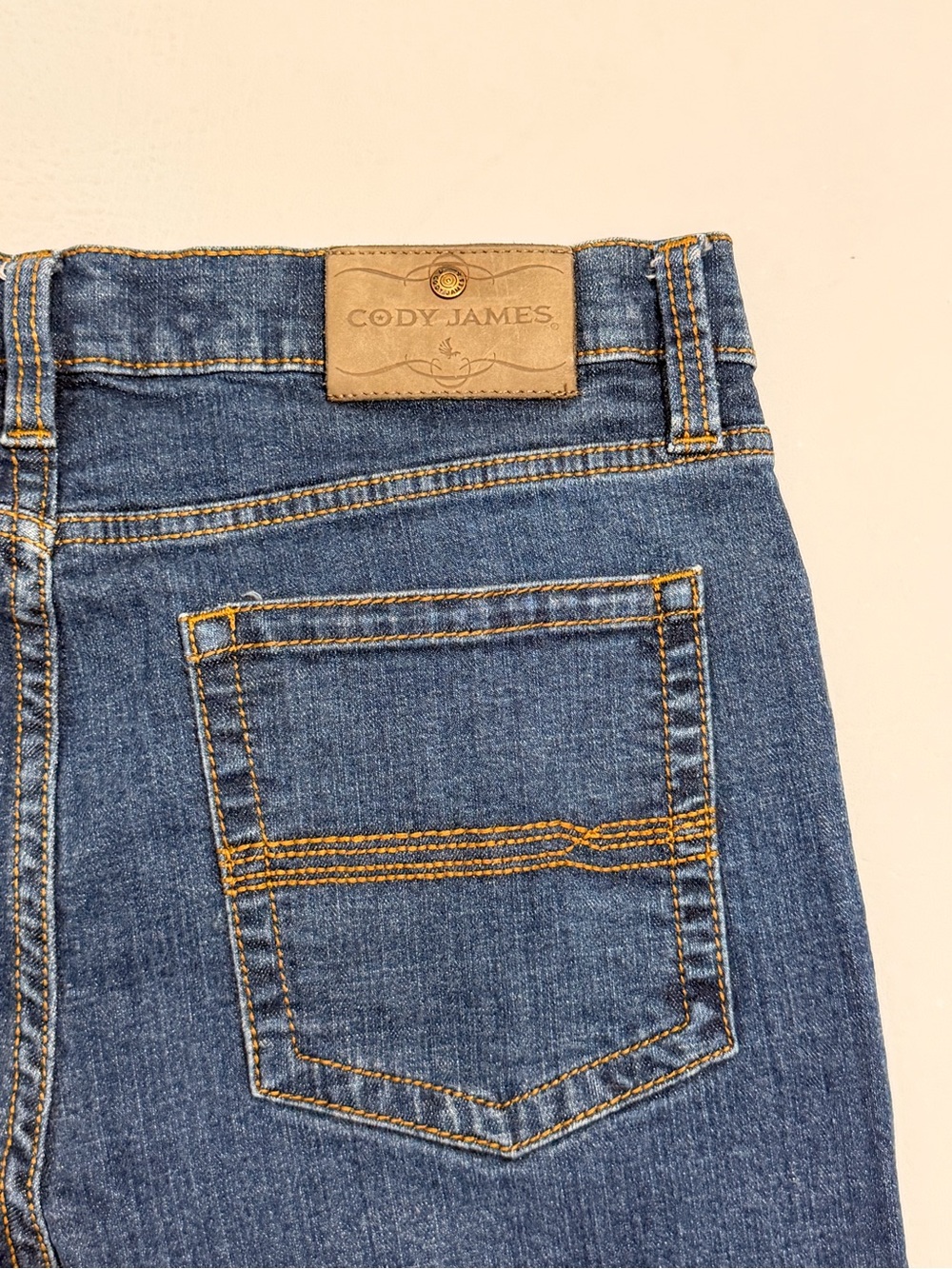 Cody James Straight Leg Jeans in Blue Denim Size 36W 30L - Picture 7 of 10